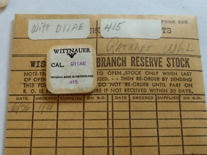 Rueda de trinquete vintage NOS Wittnauer modelo D11AE, parte # 415 - Imagen 1 de 2