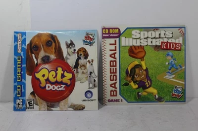 2 new Sealed games  PC CD ROM Wendy's Kids Meal Promo Petz Dogs + SI Baseball - Image 1 of 4