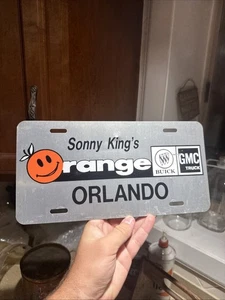 Vintage Sonny Kings Orange Buick Nummernschild Orlando Florida License Dealer - Bild 1 von 4