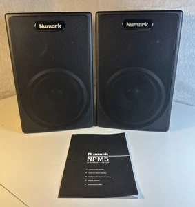 NUMARK NPM5 POWERED STUDIO MONITOR BOOKSHELF ACTIVE STEREO SPEAKERS TESTED - Picture 1 of 6