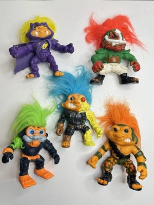 Vintage Battle Trolls Lot Of 5 Jack CousTroll Touchdown 90’s Trolls - Image 1 of 4