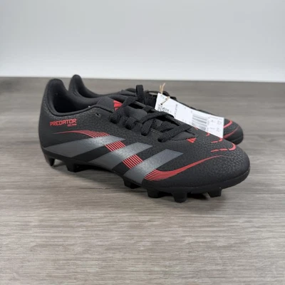 Botines de fútbol Adidas Predator Club FG/MG zapatos jóvenes EE. UU. 2,5 negro rojo ID3812 Foto 1 de 4