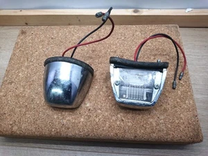 Luci targa Lucas L860 cromate, adatte per auto d'epoca mg/mgb - Foto 1 di 7