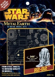 Star Wars R2-D2 Kit In Metallo 3D Fascinations FAMMS250 - Imagen 1 de 2