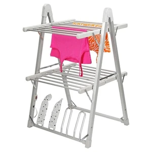 2 Tier A Frame Heated Clothes Dryer Airer Economic Washing Stores Flat 20 Rails - Picture 1 of 8