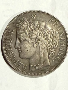 1850 A 5 Francs: Very Nice Old Silver - Picture 1 of 2