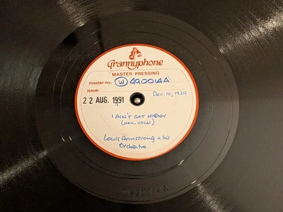Louis Armstrong Orch I Ain't Got Nobody 490014-A Unissued Okeh Jazz 78 E+ - Image 1 of 2