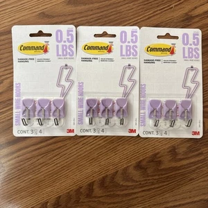 3M Command Damage Free Hanging Products Purple 3 Packs Of 3 - Picture 1 of 3