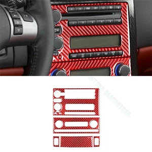 For Chevrolet Corvette C6 Red Carbon Fiber Center Control Cover Trim Type C 5X - Foto 1 di 6