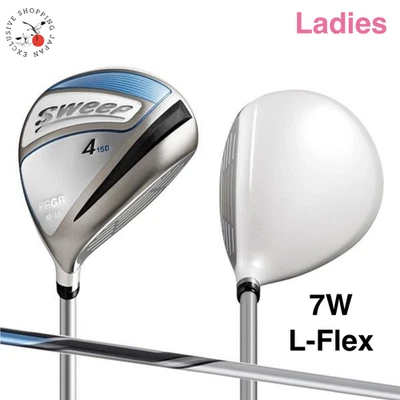 PRGR Golf Ladies SWEEP Fairway Wood 7W 24° NEW Spring Graphite Shaft Blue L-Flex - Image 1 of 4