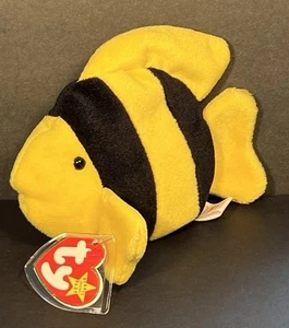 Vintage Bubbles the Fish Ty Beanie Baby Rare RARE RETIRED 1995 - Bild 1 von 9