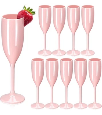 Champagne Flute Acrylic Champagne Glasses Wedding Toasting Champagne Flute Go... - Image 1 of 4