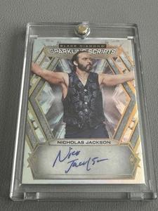 Nicholas Jackson 2024 Upper Deck Black Diamond AEW Sparkling Scripts Autograph - Picture 1 of 2