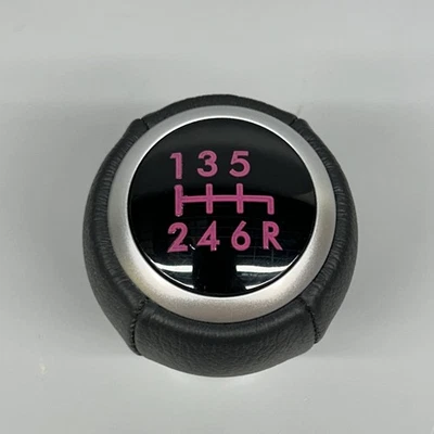 2004-2024 SUBARU IMPREZA WRX STI 6-SPEED SHIFT KNOB GENUINE ( Black / Pink ) - Image 1 of 4