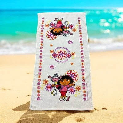 Vintage Dora The Explorer Childs Bath Beach Towel By Jay Franco & Son 31”x 21” - Image 1 of 4