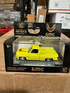 M2 Machines S74 Auto Trucks 1976 GMC 76 Sierra Grande 15 Trans Am 1:64 yellow - Picture 1 of 1