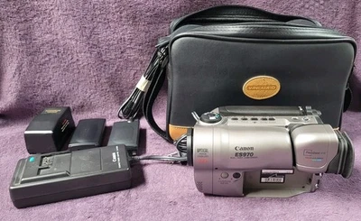 Canon ES970 ES970A 8mm Video8 Stereo Camcorder Camera VCR Player Video Transfer  - Image 1 of 4
