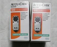 2 ACCU-CHEK 100 MOBILE NEUFS
