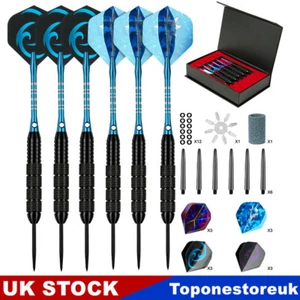 6PCS Professional 24g Tungsten Steel Needle Tip Darts Set with Carry Case Set - Picture 1 of 17