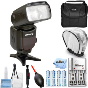 Flash automático universal con pantalla LCD de Ultimaxx - Paquete de accesorios de 8 piezas - Imagen 1 de 9