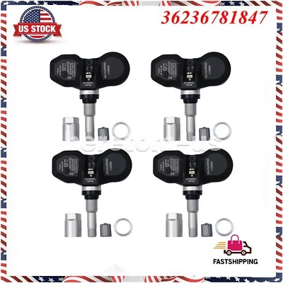 4PCS Tire Pressure Sensors TPMS For BMW E88 E82 E90 E91 E92 E93 LCI E84 F25 F26 - Image 1 of 4