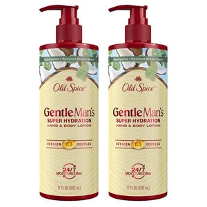 Old Spice Gentleman's Blend Super Hydration Hand & Body Lotion, Eucalyptus & Coc - Picture 1 of 6