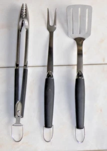 Weber Grillbesteck, 3 teiliges Set, 1 x Wender, 1 x Zange, 1 Gabel, - Bild 1 von 2