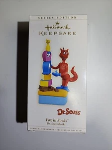 Hallmark Andenken Ornament Dr. Seuss "Fuchs in Socken" NEU IM KARTON 2006 - Bild 1 von 3
