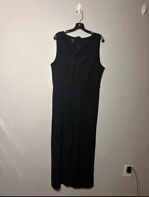 Talbots Black Evening Dress With Twist Detail Size 16 - Image 1 of 3