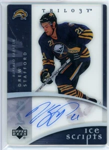 2007-08 Upper Deck Trilogy Ice Scripts #ISDS Drew Stafford - Picture 1 of 2