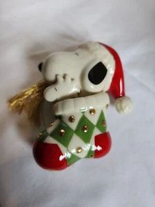 LENOX A SURPRISE FOR SNOOPY Weihnachtsschmuck mit Woodstock - Bild 1 von 3