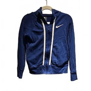 Nike Blue Zip-Up Hoodie - Picture 1 of 6