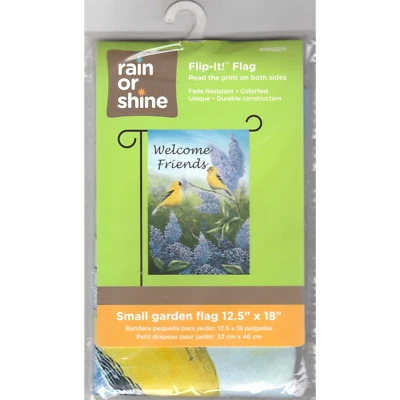 Lluvia o brillo 1,04 pies de ancho x 1,5 pies pájaros pinzón flores porche jardín bandera 4952271 Foto 1 de 3