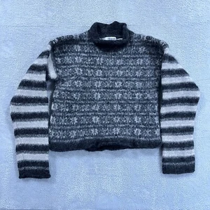 Vintage Elements Sweater Kids Girls Youth Large 100% Wool Pullover Abstract - Picture 1 of 10
