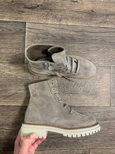paul green boots women suede grey size 4 - Picture 1 of 9