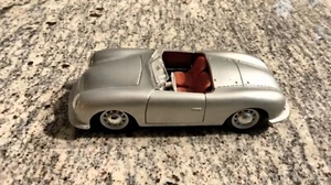 Maisto Porsche No. 1 Type 356 Roadster (1948) Diecast Car Model, Silver - Picture 1 of 8