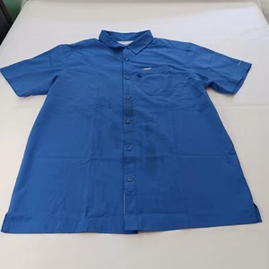 Columbia PFG Hombres Grande Azul Flojo Marea Ventilada Camisa de Pesca Manga Corta FM7042 - Imagen 1 de 17