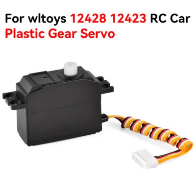 Metal Gear Servo Upgraded Parts for Wltoys 1/12 12428 12423 RC Desert Short Car - Image 1 of 4