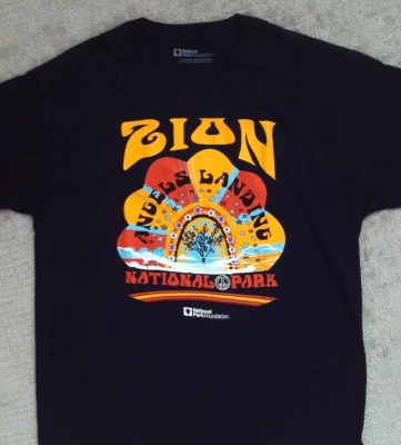 Zion National Park Angels Landing T-Shirt_ Measures as size 3XL, labeled 2XL Foto 1 de 2