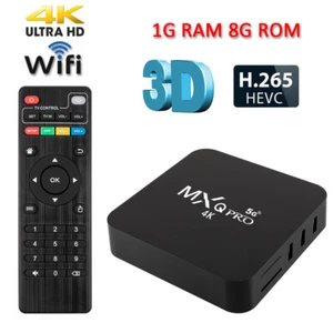 MXQ Pro 4K Ultra HD 64Bit Wifi Android 7.1 Quad Core Smart TV Box Media Player - Picture 1 of 7