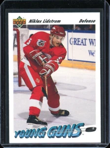 Niklas Lidstrom 1991 cubierta superior radiocontrol novato Young Guns como nuevo - Imagen 1 de 2