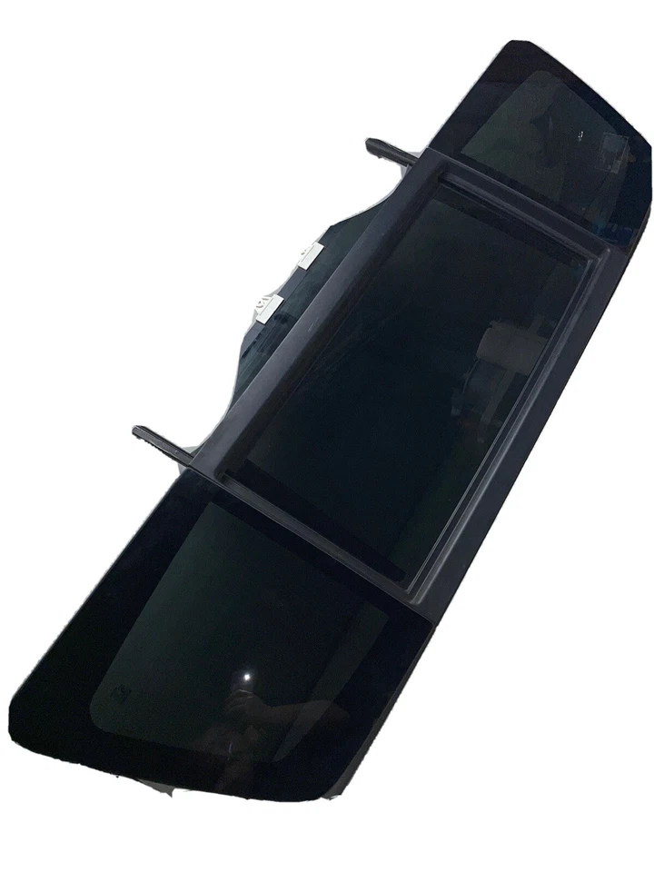Nissan Titan 2005-2012 3 piezas ventana trasera corredera de vidrio R957 Foto 1 de 4