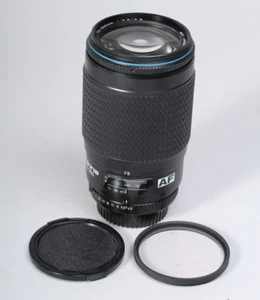 TOKINA 75-300MM F/4.5-5.6 AF LENS W CAPS & FILTER FOR AUTO FOCUS PENTAX TESTED - Picture 1 of 7