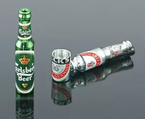 BOTELLA DE CERVEZA DE PIPA DE MANO SECRETA DE METAL TOBBACO PIPAS PARA FUMAR ÚNICA - Imagen 1 de 7