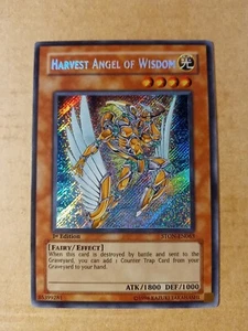 Harvest Angel of Wisdom STON-EN063 1st ed Secret Rare Yugioh NM see pics (1) - Picture 1 of 19