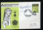 1981 CRCKET  Derbyshire v Northants Stamp Publicity  Cover Signed Mike Hendrick