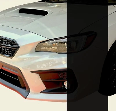 Rückleuchten Tönungsfolie TIEF-Schwarz 200 x 30cm Scheinwerferfolie dark black  - Bild 1 von 3