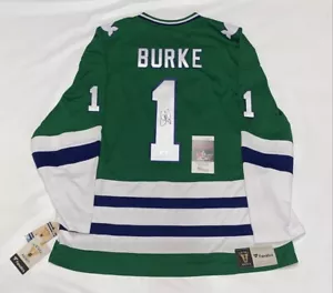 SEAN BURKE SIGNED FANATICS HARTFORD WHALERS CCM #1 JERSEY LICENSED JSA COA - Picture 1 of 3