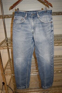 Levi's 505 vtg Jeans NICE WEAR Tag 31 x 30 Measures 29.5 x 27 Hemmed Length - Picture 1 of 10