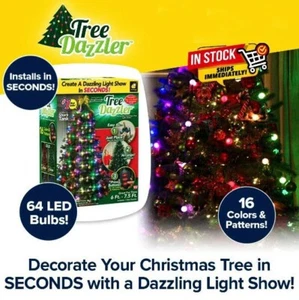 Weihnachtsbaumbeleuchtung LED Dazzler Innen Außen Wohndeko Weihnachtsgeschenke Feiertage - Bild 1 von 9